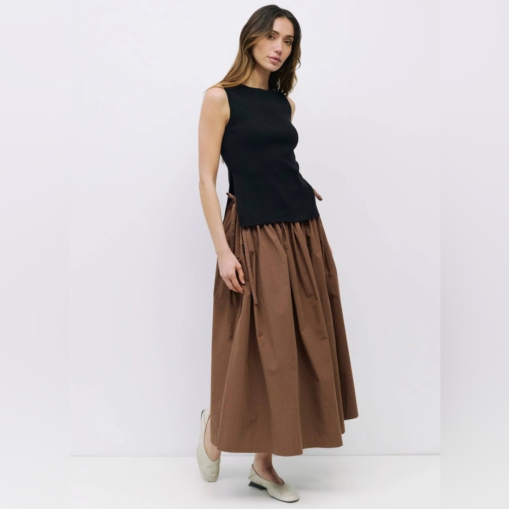 Mod Ref A-Line Kiana Skirt in Brown - Size Small *Brand New - Picture 3 of 11